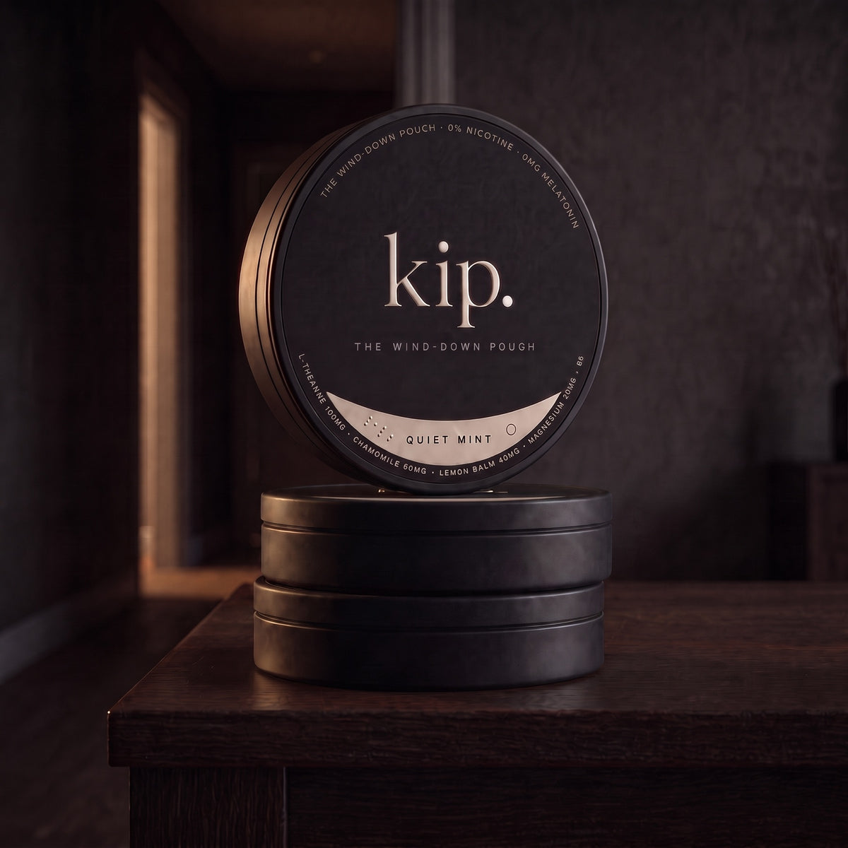 kip. Wind-Down Pouch — Three Tins